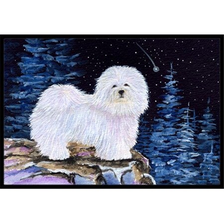 Carolines Treasures Carolines Treasures SS8437JMAT Starry Night Coton de Tulear Doormat - 24 x 36 in. SS8437JMAT